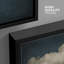 Œuvre de décoration murale minimaliste bleu marine foncé foncé-98126562-98126561
