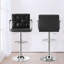 Adaleya Swivel Upholstered Faux Leather Adjustable Height Bar Stool-1263946813