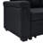 86'' Black Upholstered Pull - Out Bed, 3 Seat, Reversible L/R, Accent For Functional And Elegant Seating , Jumbo Stitch Family Fun-1918166924