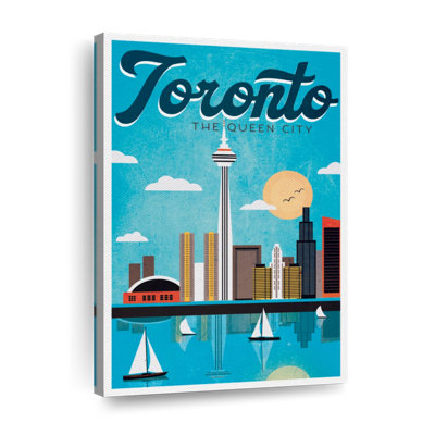Toronto Toronto, affiche rétro sur toile