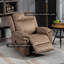 Fauteuil inclinable manuel avec 8 vibrations de massage, poches latérales, noir-249469063