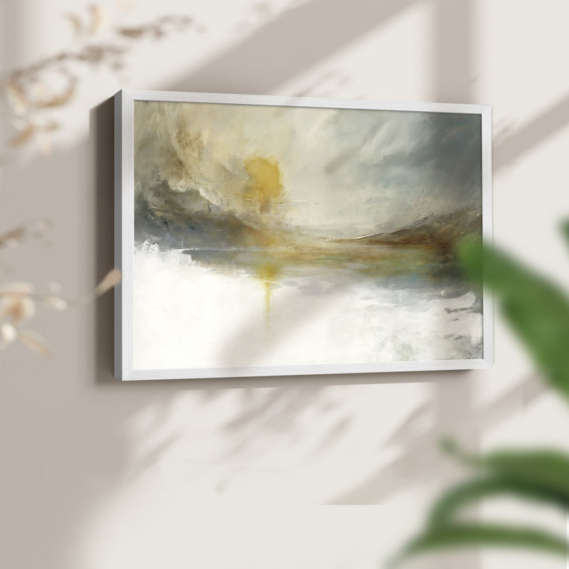 Emerging -Framed Print - Restickable, 8" H x 10" W, White