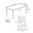High quality solid wood large table set-111034410