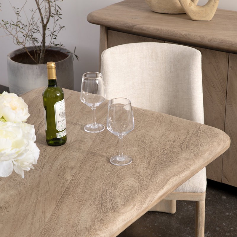 Marci 79" Wide Acacia Dining Table, Natural