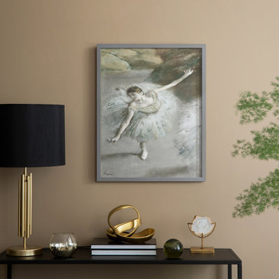 «Vintage Portrait Print», reproduction encadrée en bois massif