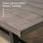 Patio Metal 71" L Rectangular Dining Table