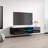 Fly 63" Modern Floating Wall Mounted TV Stand with LED Lighting, High Gloss Finish-264959851