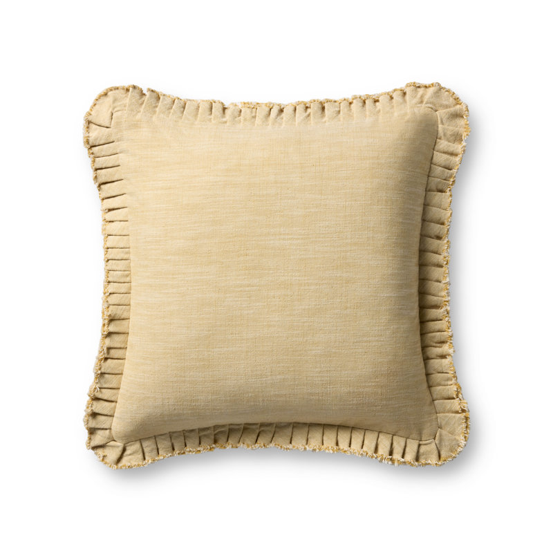 Housse de coussin décoratif jaune Loloi, Jaune