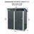 5 ft. W x 3 ft. D Metal Outdoor Storage Shed with Transparent Roof Panel