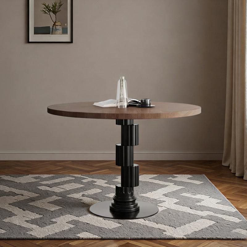Table de salle à manger, H 29,52 po x L 43,3 po x l 43,3 po