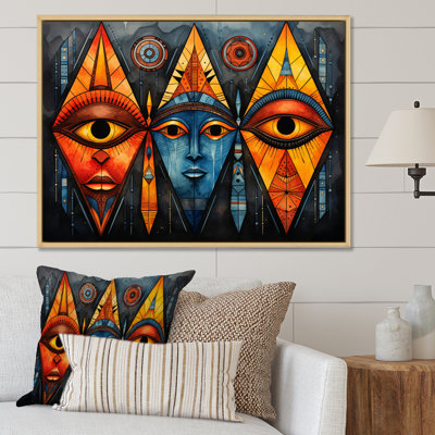 Motif tribal africain II sur toile