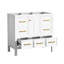 Meuble-lavabo de 36 po sans lavabo, meuble de rangement pour salle de bain, meuble-lavabo autoportant avec 5 tiroirs et portes à fermeture douce (n'inclut pas le lavabo)-1791841287