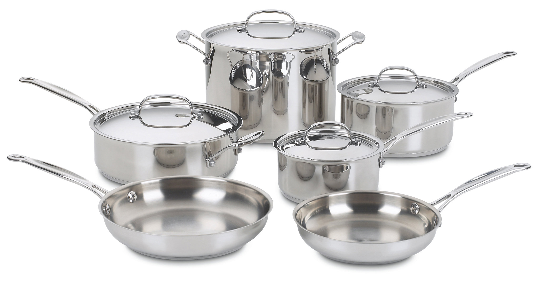 Cuisinart Chef's Classic 10 Piece Stainless Steel Cookware Set & Reviews