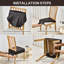 Ensemble de 6 housses de chaises de salle à manger extensibles, douces et amovibles, lavables