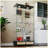 Modern Glass Display Cabinet with Large Drawers and LED lights for Living Room and Bedroom-1261674668