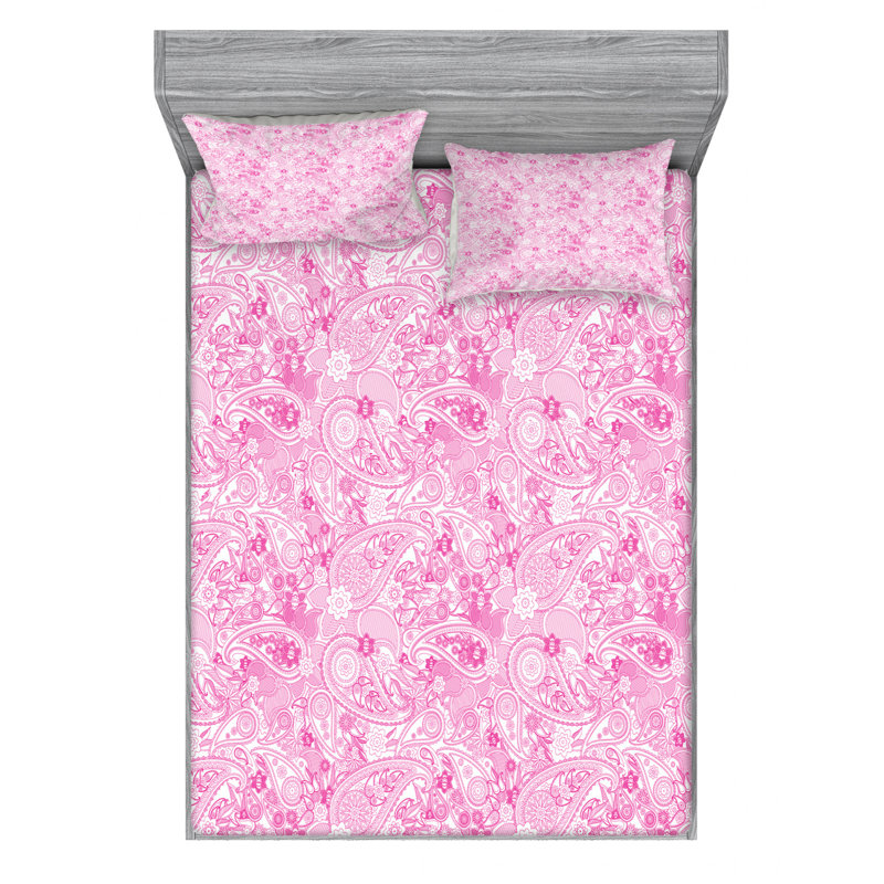 Microfiber Paisley Sheet Set, Full