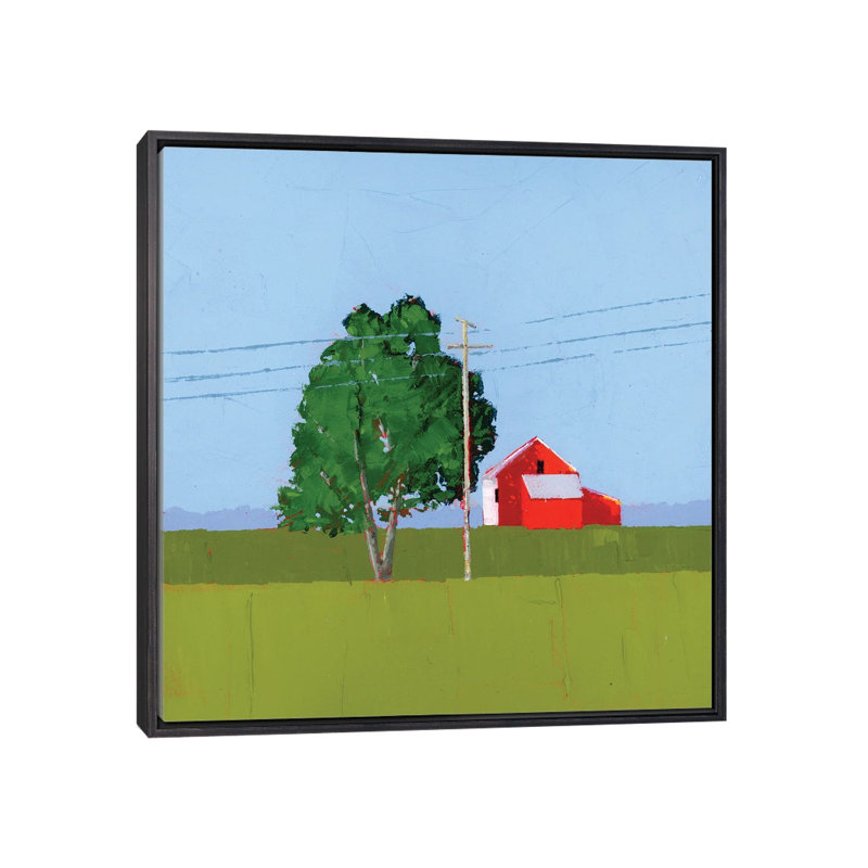 Ombre - reproduction d'art murale - toile encadrée, 26 po x 26 po, Framed Canvas, Distressed Black