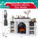 78" Electric Fireplace with Mantel, Fireplace TV Stand for TVs Up to 90"