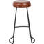 Cosimo Upholstered and Genuine Leather Bar Stool-110955937