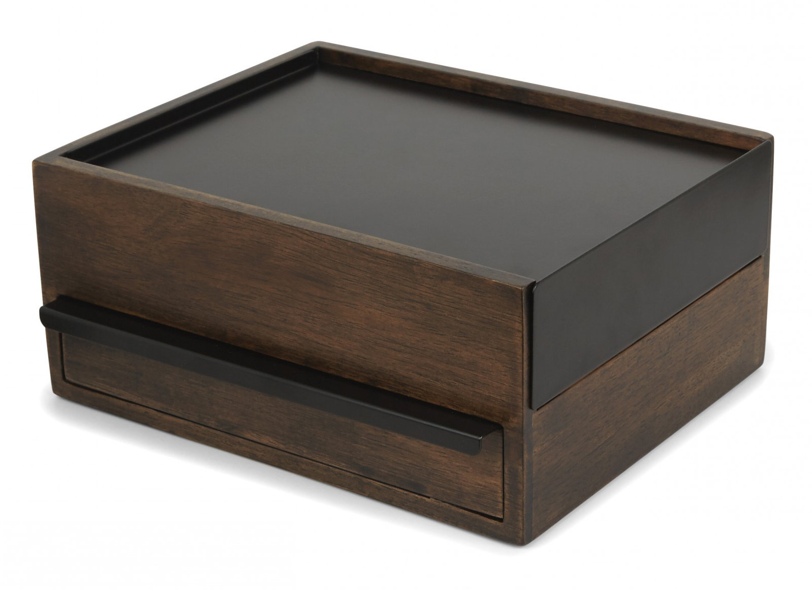 Jewelry Box, Walnut/Black