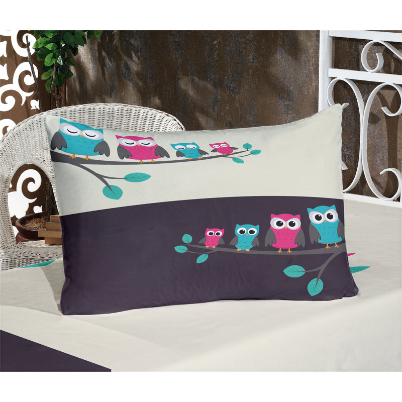 Multicolore drap-housse et coussin décoratif Ambesonne, Ensemble de draps pour lit simple très long + 3 p