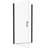 Universal Pivot Shower Door, Matted Black - 1/4" Tempered Clear Glass, 1 3/8" Adjustable, 36000 Times Tested, Leakage, Install Easily Door With Good Leak Property, Easy Installation Process