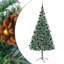 vidaXL Artificial Christmas Tree with Stand Green PVC and Steel-1340842517