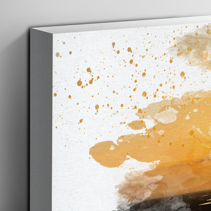 Landscape Beautiful Sunrise - Wall Art, 40cm H x 60cm W, Wrapped Canvas