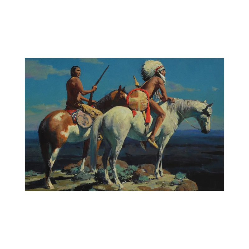 High Plains Moon By David Mann - Wrapped Canvas Painting by David Mann - Wrapped Canvas Painting, 20.32 cm H x 30.48 cm W