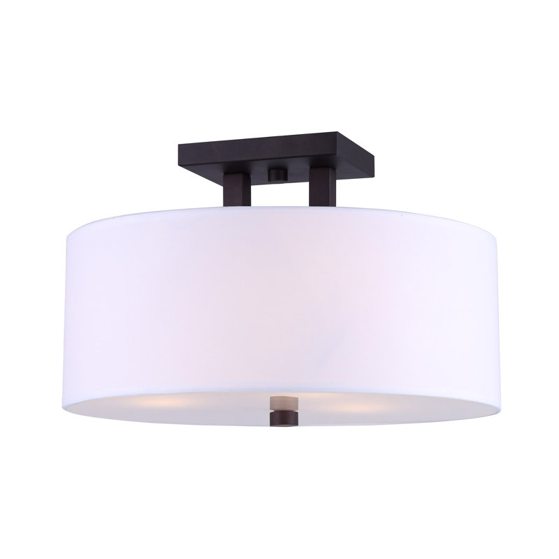 Resaca Polyester Semi Flush Mount, Oil Rubbed Bronze