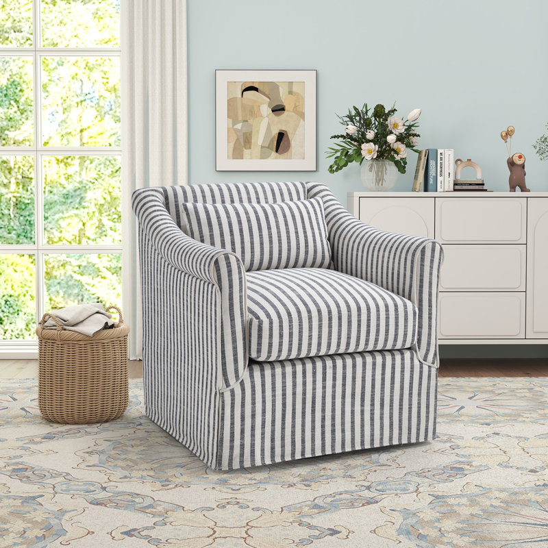 Fauteuil d'appoint avec accoudoirs lombaires 30 po, Bleu