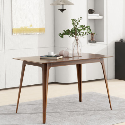 Dining Table Solid Wood Legs, Walnut