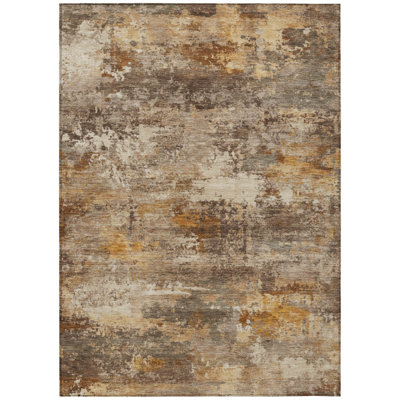 Machine Washable Indoor/Outdoor Earleville ACN2368 Abstract Rug