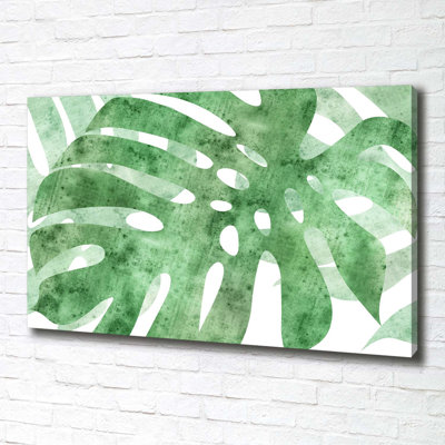 Monstera - No Frame Print on Canvas