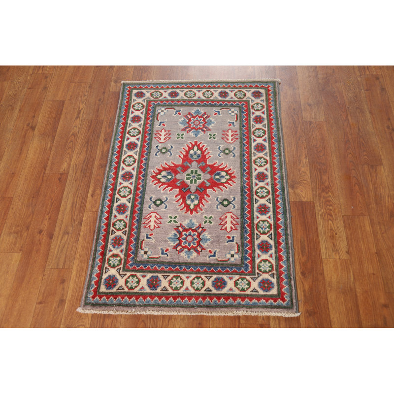 Tapis décoratif gris Kazak