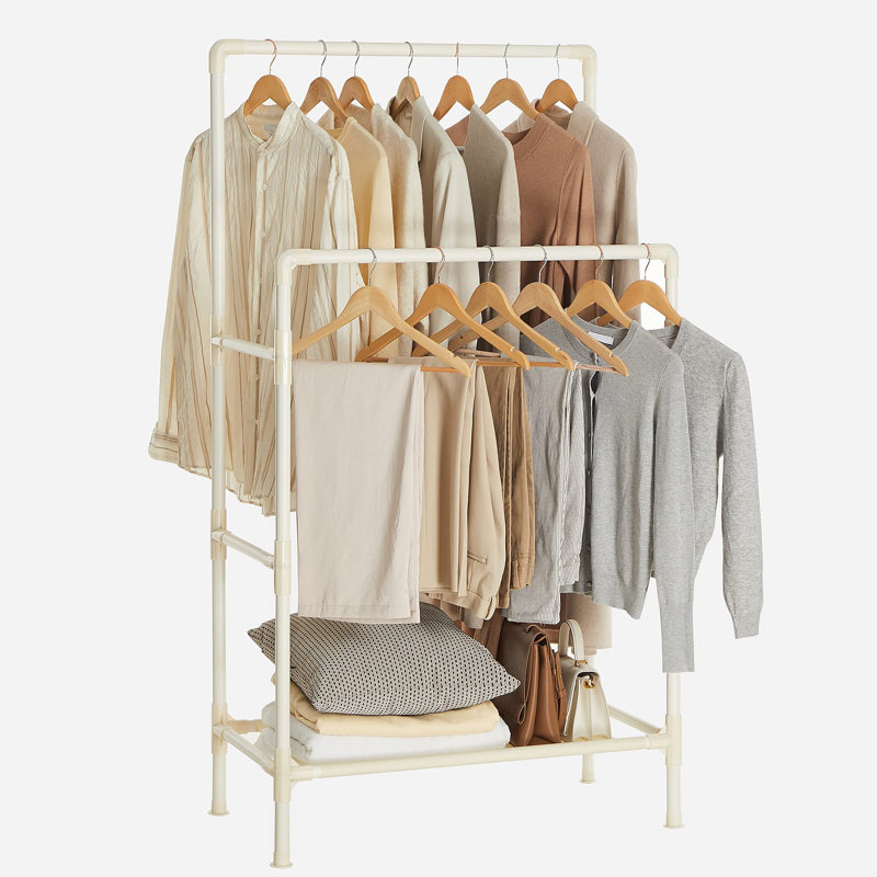 Meachum 83cm Clothing Rack, White