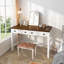 Petit bureau de 40 po avec prises de courant et port USB, bureau d'ordinateur rustique avec tiroirs et rangement latéral, table d'écriture pour bureau à domicile, chambre à coucher, meuble-lavabo-1972192853-1977671814