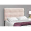 Lit simple en velours rose, lit de style transitionnel pour lit de jeunes, rembourré, moderne