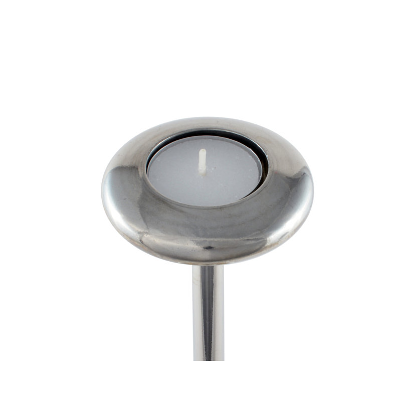 Bougeoir de table en étain équestre, Petit