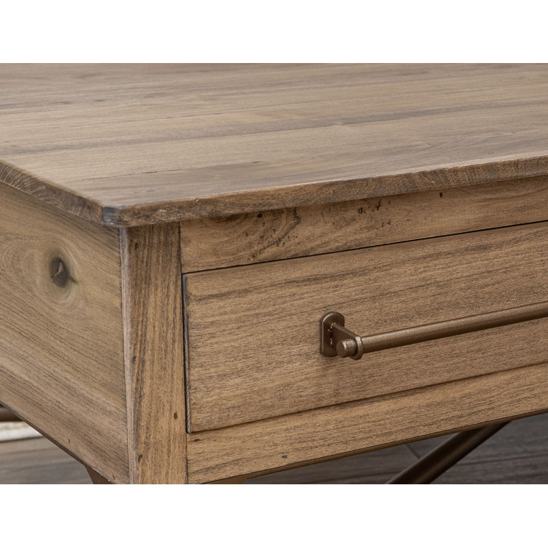 Lareb 55'' Solid Wood Top Console Table