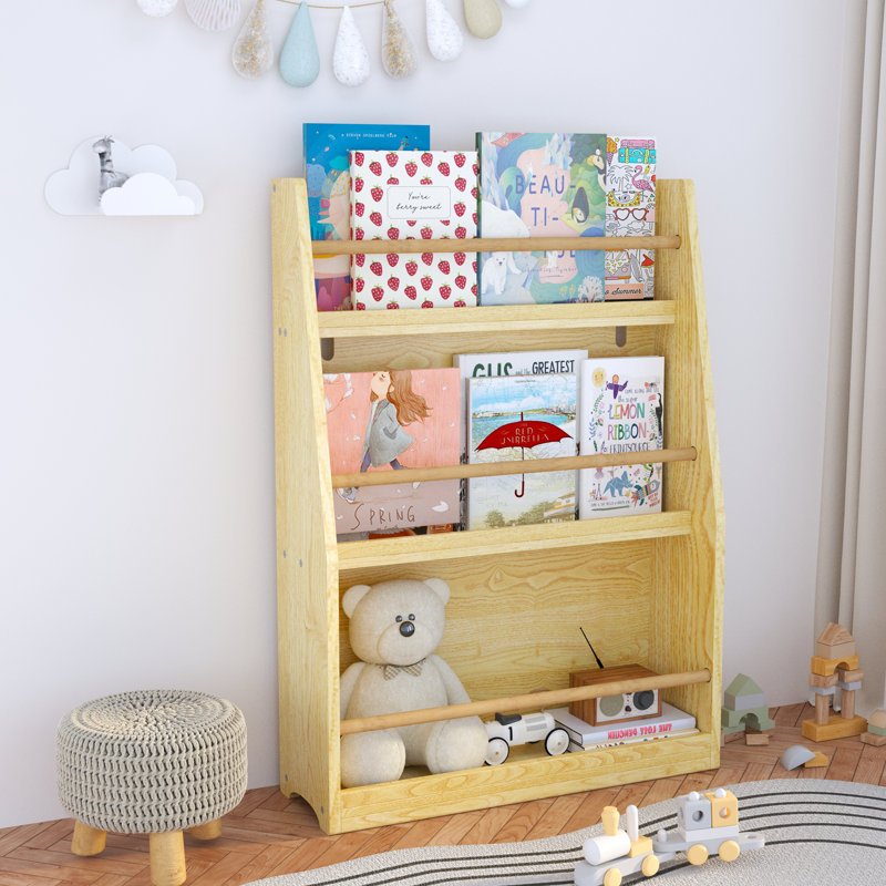 Bibliothèque pour enfants à 3 niveaux, Naturel