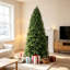 Arbre de Noël de 7 pi avec 1375 pointes en PVC PE Arbre de Noël à charnières avec charnières Branches faciles à assembler