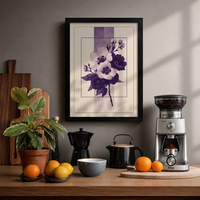 Anemone Study Botanical - Framed Print