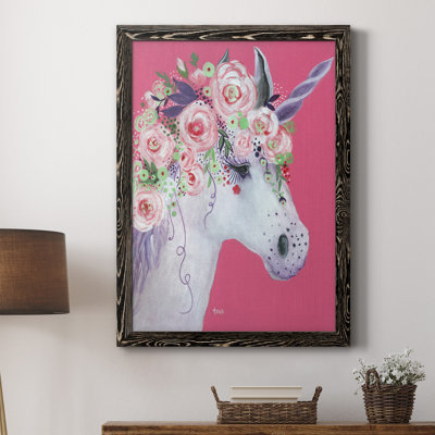Licorne II - peinture sur toile encadrée