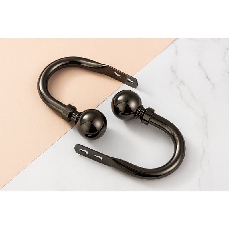 Alexjandro 10cm Curtain Holdback, Black Nickel