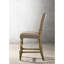 Chaise de salle à manger à hauteur de comptoir rustique 2 chaises avec finition en bois flotté avec siège d'écriture enchanteur et chaises en microfibre - ornement imprimé
