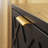 3-Drawer Nightstand With Metal Legs