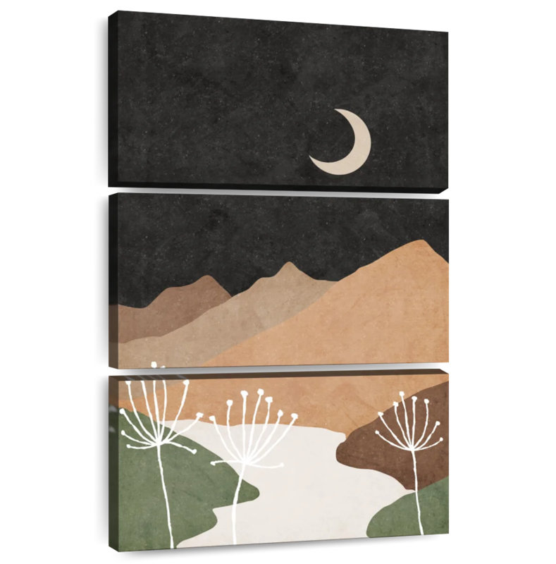 Alvord Mid-Century Mountains, 45" H x 28" W