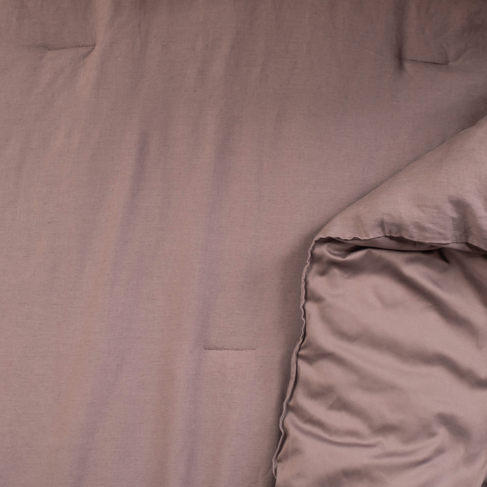 French Linen Comforter Set, Clove, King Comforter + 2 King Pillow Shams