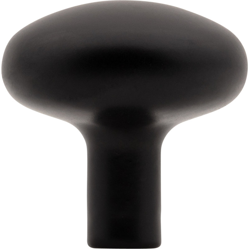Loxley Mushroom Knob, Matte Black